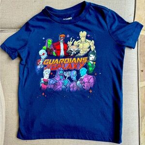 Old Navy, Guardians of the Galaxy, Short Sleeve, Blue, Shirt, Size S 6-7